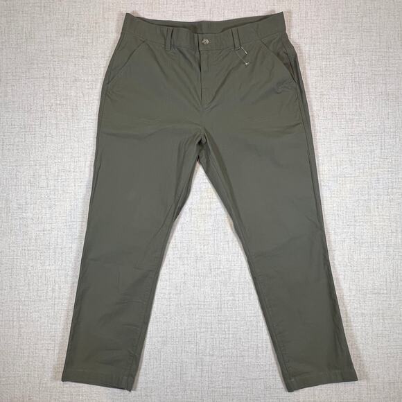 Eddit Bauer Hiking Pants Ripstop Fabric Olive Green | Women's 12 - Picture 1 of 15